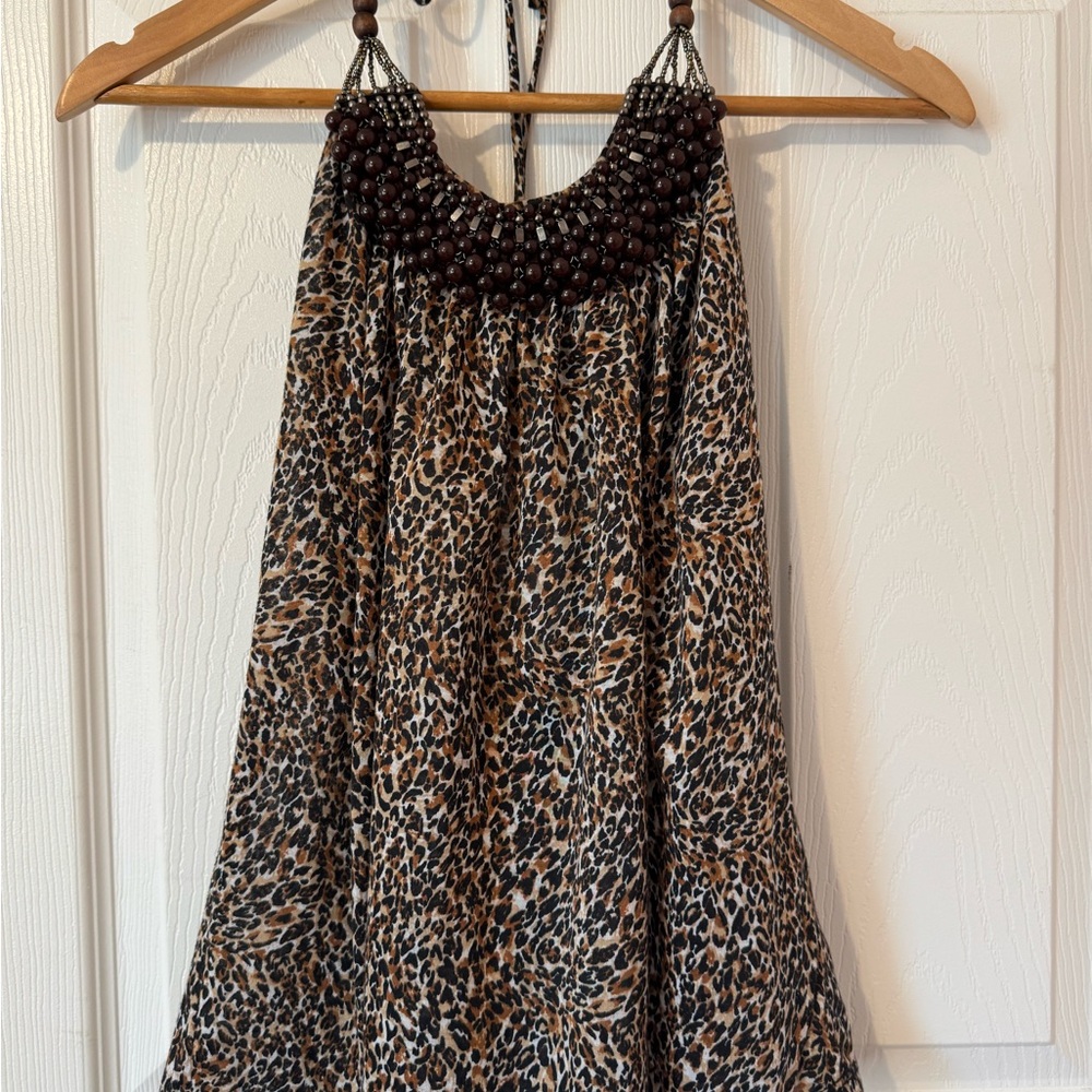 Takara Leopard Print Halter Top